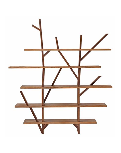 Bibliothèque déstructurée saba marron - 180x40x200 cm