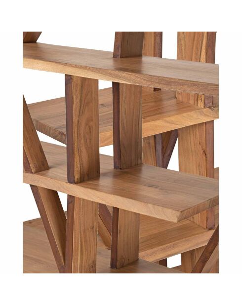 Bibliothèque déstructurée saba marron - 180x40x200 cm