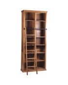 Bibliothèque ouverte échelle acacia emma marron - 100x35x240 cm
