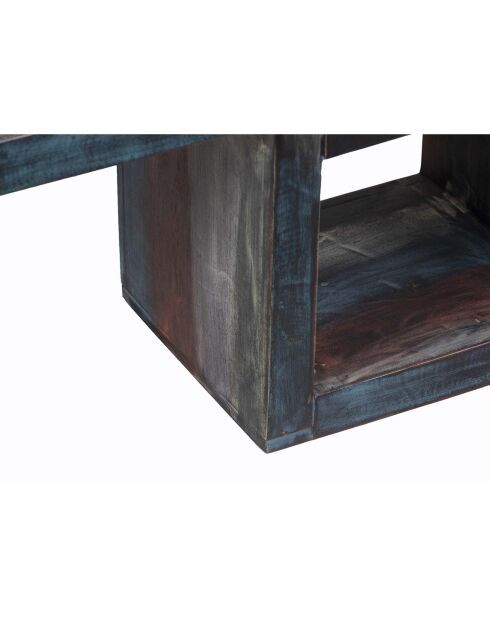 Bibliothèque asymétrique manguier pushkar multicolore - 75x30x185 cm