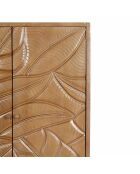 Buffet haut sculpté 2 portes manguier floria marron - 100x48x180 cm