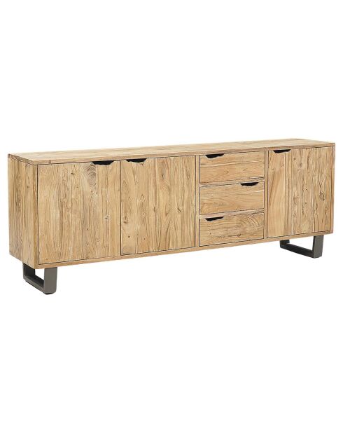 Grand buffet bois acacia forest brut - 220x45x80 cm