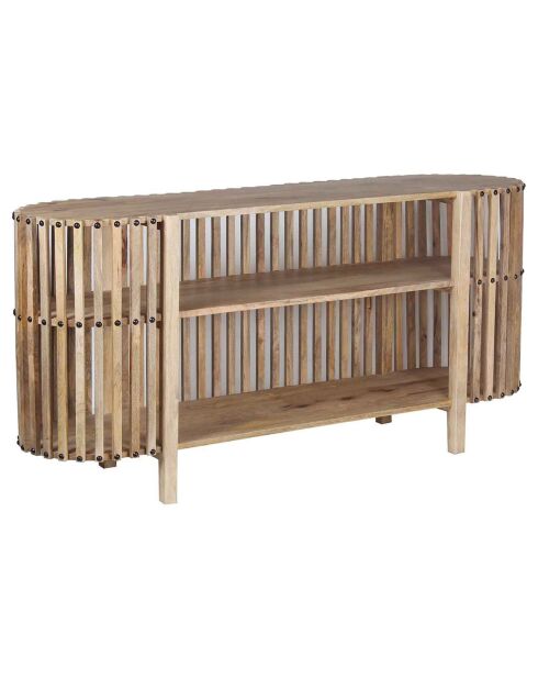 Buffet ajouré manguier boston marron - 172x45x81 cm
