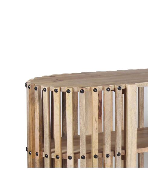Buffet ajouré manguier boston marron - 172x45x81 cm