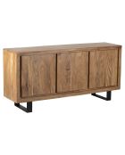 Buffet 3 portes acacia bunting marron - 166x44x80 cm