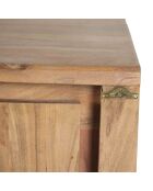 Buffet 3 portes acacia bunting marron - 166x44x80 cm