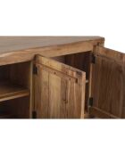 Buffet 3 portes acacia bunting marron - 166x44x80 cm