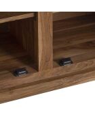 Buffet 3 portes acacia bunting marron - 166x44x80 cm