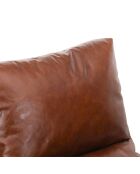 Fauteuil cuir damo marron - 63x99x99 cm