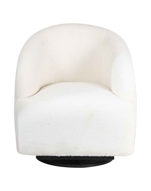 Fauteuil pivotant gubi blanc - 74x74x79 cm