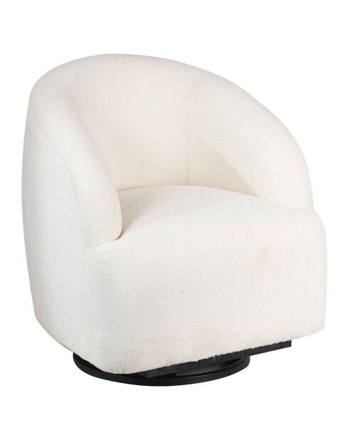 Fauteuil pivotant gubi blanc - 74x74x79 cm
