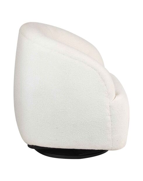 Fauteuil pivotant gubi blanc - 74x74x79 cm