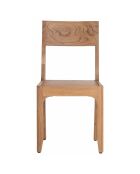 Chaise exotique naturelle acacia arad marron - 43x50x85 cm