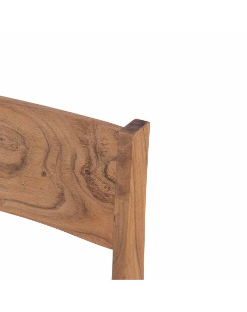 Chaise exotique naturelle acacia arad marron - 43x50x85 cm