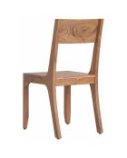 Chaise exotique naturelle acacia arad marron - 43x50x85 cm