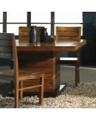 Chaise bois massif manguier herods marron - 45x45x98 cm