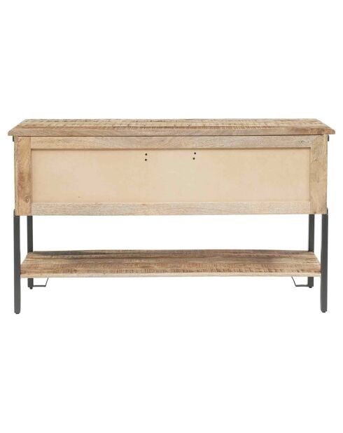 Console 2 tiroirs manguier pondicherry marron - 130x40x75 cm