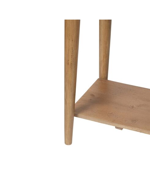 Console sculptée 2 tiroirs manguier floria marron - 130x70x45 cm