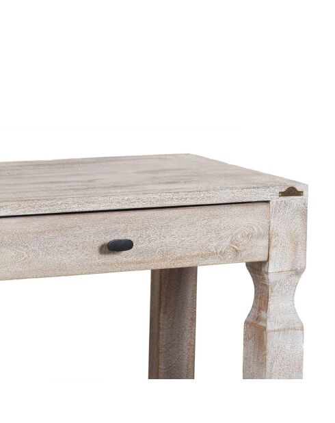 Grande console bois hampton marron - 147x41x76 cm