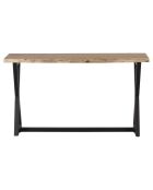 Console acacia bunting marron - 135x45x75 cm
