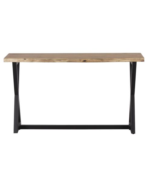 Console acacia bunting marron - 135x45x75 cm
