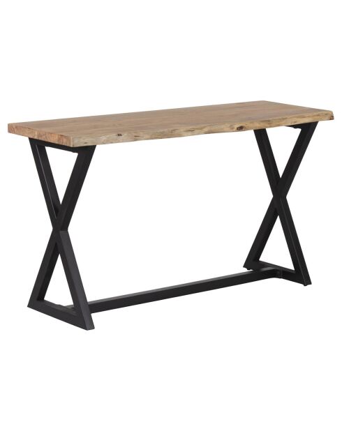 Console acacia bunting marron - 135x45x75 cm
