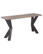 Console manguier new york vintage marron - 150x50x78 cm