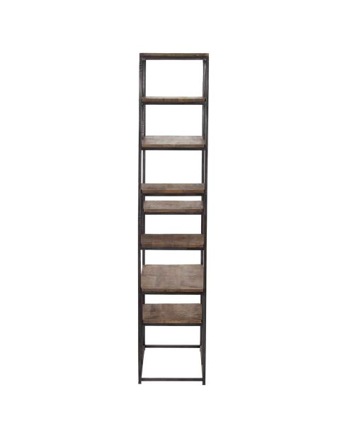 Etagere 7 niveaux manguier stockholm naturel ciré - 70x35x170 cm