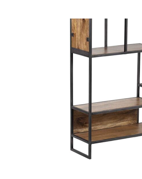 Etagere destructurée manguier stockholm naturel ciré - 110x25x125 cm