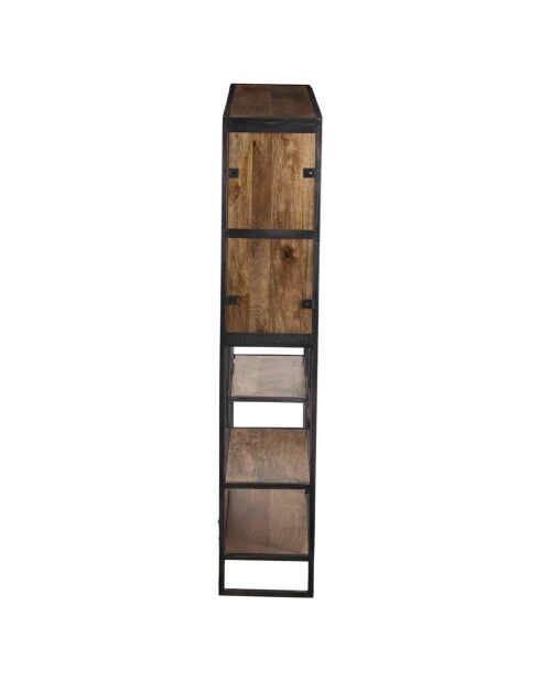 Etagere destructurée manguier stockholm naturel ciré - 110x25x125 cm