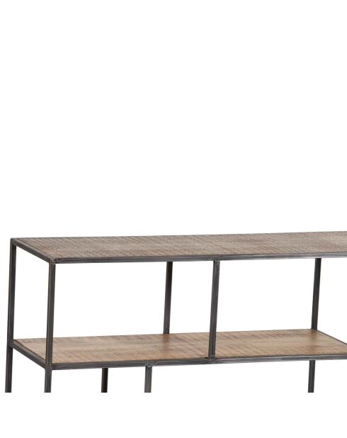 Etagere basse manguier stockholm naturel ciré - 140x35x60 cm