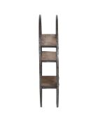 Etagere bois metal ronde manguier stockholm naturel ciré - 80x16x80 cm