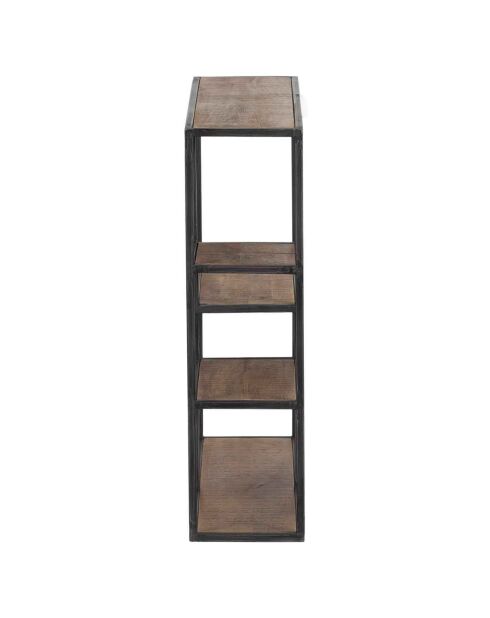 Etagere destructurée bois manguier stockholm naturel ciré - 77x22x79 cm