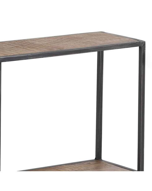 Etagere destructurée bois manguier stockholm naturel ciré - 77x22x79 cm