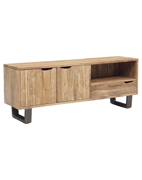 Meuble TV bois acacia forest brut - 160x40x60 cm