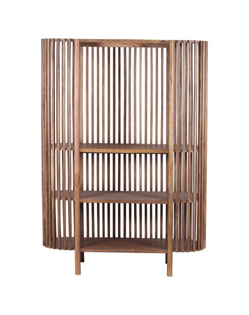 Armoire ajourée manguier boston naturel - 127x50x178 cm