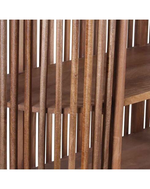 Armoire ajourée manguier boston naturel - 127x50x178 cm