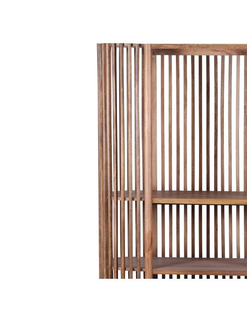 Armoire ajourée manguier boston naturel - 127x50x178 cm