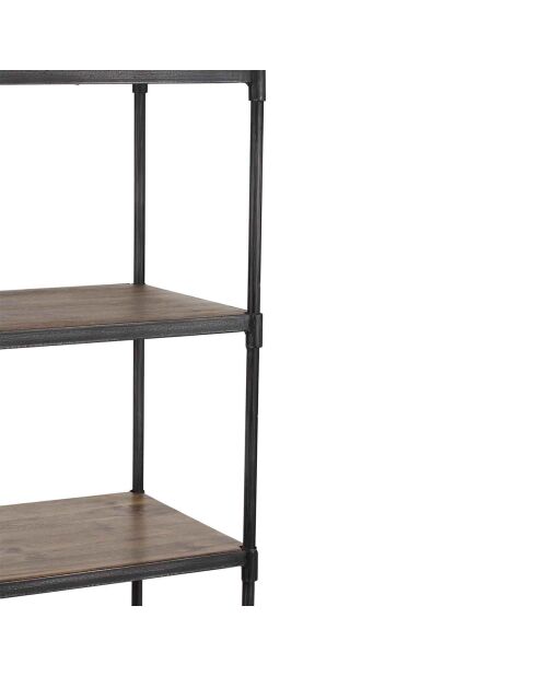 Étagère à roulettes manguier carnac marron - 57x42x162 cm