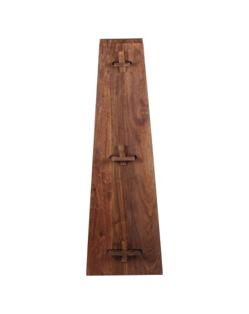 Étagère en acacia massif marron - 48x35x106 cm
