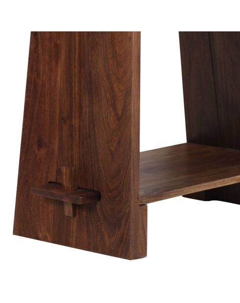 Étagère en acacia massif marron - 48x35x106 cm