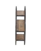 Étagère ronde murale manguier london marron - 60x15x60 cm