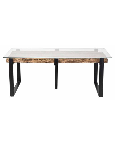 Table à manger acacia sirin marron - 240x100x76 cm