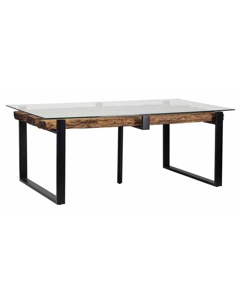 Table à manger acacia sirin marron - 240x100x76 cm