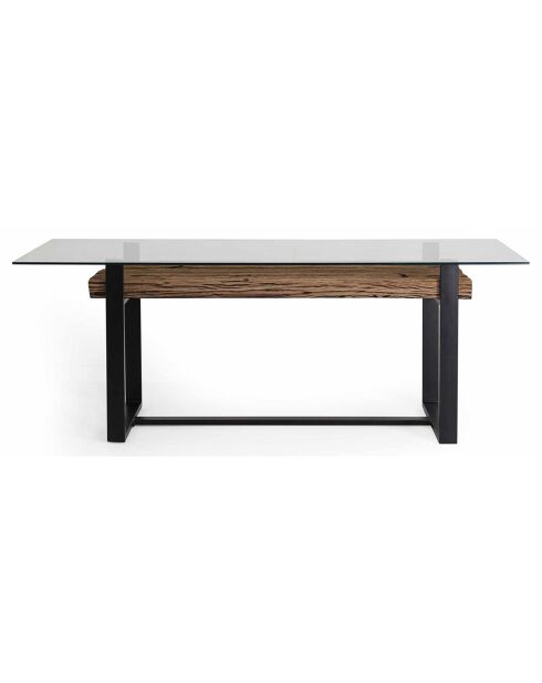 Table bois recyclé bois recyclé sufa marron - 200x100x76 cm
