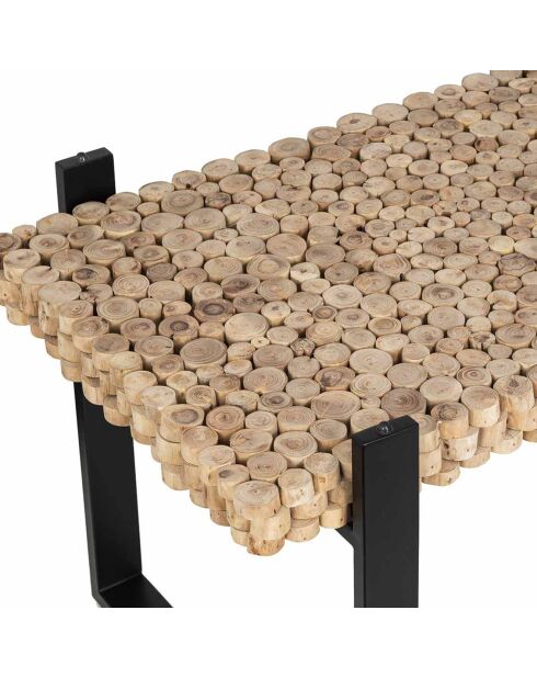 Table rectangulaire acacia sirin marron - 220x100x76 cm