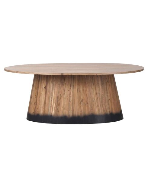 Table à manger ovale acacia dimona marron - 200x120x76 cm