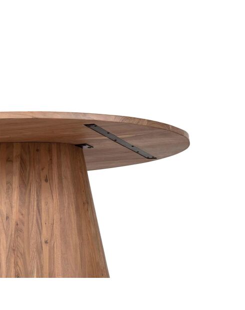 Table à manger ovale acacia dimona marron - 200x120x76 cm