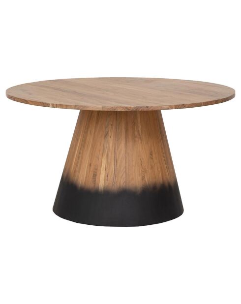 Table de repas ronde acacia dimona marron - D.140x76 cm