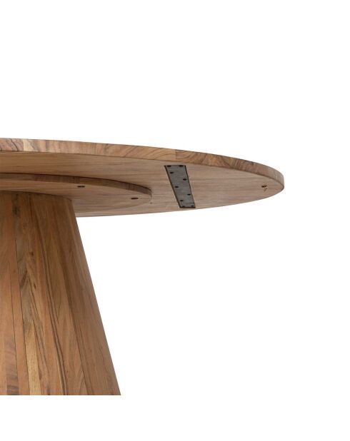Table de repas ronde acacia dimona marron - D.140x76 cm